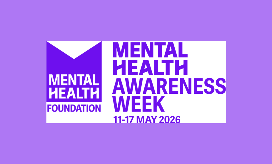 Mental Health Foundation and Mental Health Awareness Week logo on a purple background, showing the dates 11–17 May 2026.