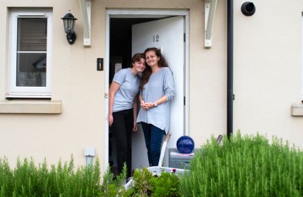 A young adult carer on a Walk and Talk with Carers Support staff member
